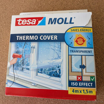Tesa Moll Thermo cover, transparentní fólie na rám okna