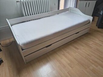 Dětská postel s přístylkou ikea bílá pro dva