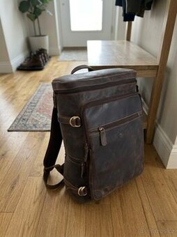 NOVÝ Luxusní kožený batoh – Pravá kůže, Vintage styl, Laptop