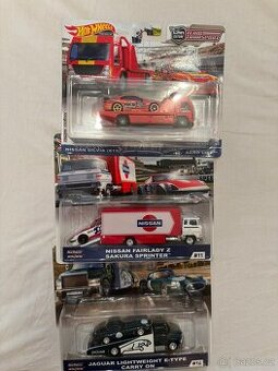 Hot wheels - Team Transport - Nissan, Jaguar, Datsun