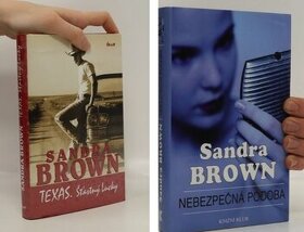 2x kniha Sandra BROWN (v pevné vazbě)