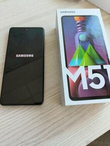 Samsung Galaxy M51 bílý, 6,7", 7000mAh bat, bez škrábanců