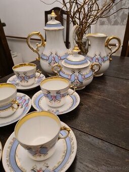 Kávová sada porcelán, zlato, rezervováno