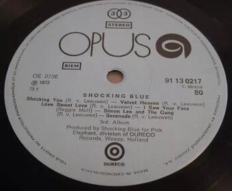 Shocking Blue 3rd Album : Green Labels Vinyl
