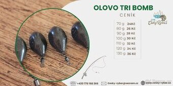 Kaprové olovo Tri Bomb 70-130g