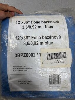 Bazénová folie pro bazén