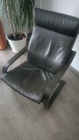 Kožené křeslo Ikea - 1