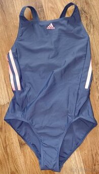 JEDNODÍLNÉ MODRO-ORANŽOVÉ PLAVKY - ADIDAS - VEL.152