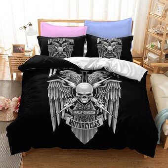 Obliečky Na Periny A Na Vankuše Harley Davidson 2