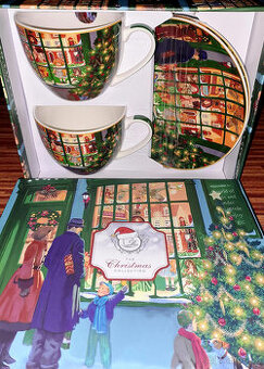 Vánoční sada hrníčků s talířky – The Christmas Collection