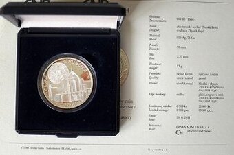 Mince 200 Kč - 2013 Klášter Zlatá Koruna - PROOF ČNB