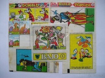 Obaly a obrázky ze žvýkaček