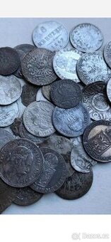 Mix stříbrných mincí  42ks