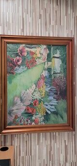 Obraz krajina, olejomalba.