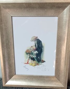 Hurvínek a taťka ŠPEJBL.ORIGINÁLNI PODPIS.