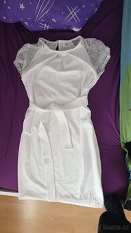 Bílé slavnostní/letní/svatební šaty, vel. 36