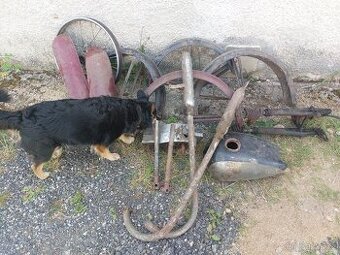 ČZ 150 c, 125, soubor dílů, blatniky