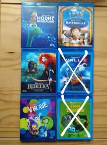 Filmy od PIXAR a DREAMWORKS na blu-ray, seznam č.6