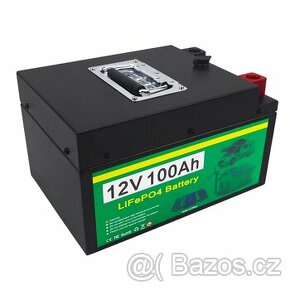 Baterie LiFePO4 - 12V 100Ah s BMS+ nabíječka