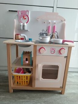 Dětská dřevěná kuchyňka Ecotoys se zvuky