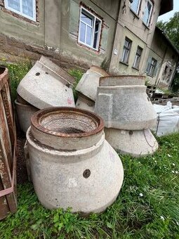 Betonové skruže TBR-Q 1100 – 6 ks, použité, bez víka