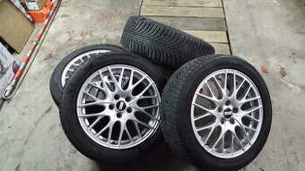 BBS alu kola R17 5x108, Celoroční pneu DOT22