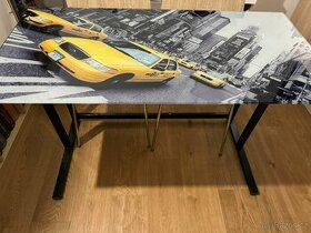 Sklenený stôl New York