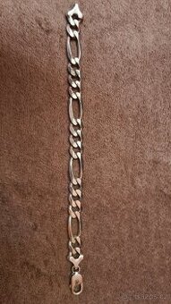 Stříbrný náramek 22cm