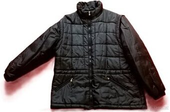 DÁMSKÁ ZIMNÍ BUNDA ČERNÁ VELIKOST L/XL ODEPÍNACÍ RUKÁVY
