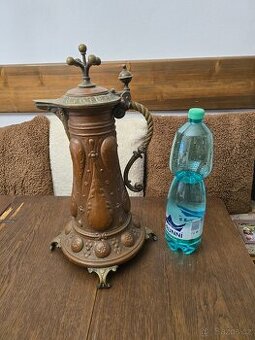 Velký starožitný obřadní džban / Konev- Bronz 18.stol