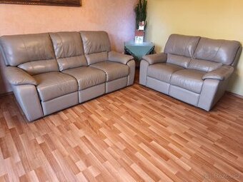 Kožená sedací souprava, sedačka - 1