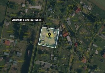 Zahrada (410 m²) s chatou (15 m²), Tachov - zahrádkářská kol