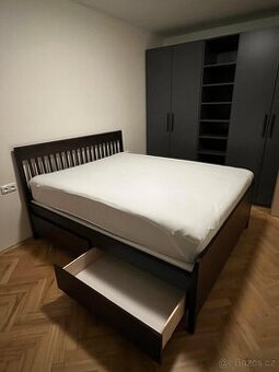 Postel IKEA IDANÄS + matrace VÅGSTRANDA - NOVÉ