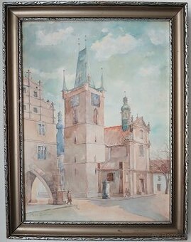 Náměstí v Litoměřicích- Obraz - J. Dostál