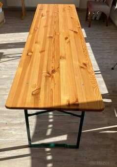 Dřevěný zahradní nábytek pivní set Bawaria 220x60