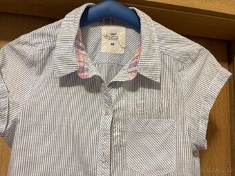Dívčí letní košile modrý proužek zn. H&M vel. 170/ XS