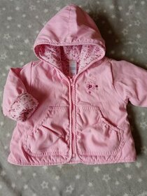 Růžová bunda pro mimi holčičku 0-3 měsíce