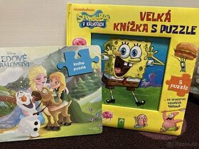 Puzzle knihy Sponge Bob a Ledové království - 1