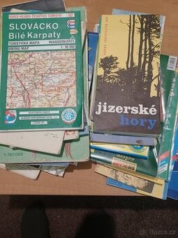 Turistické mapy 70-80 léta.