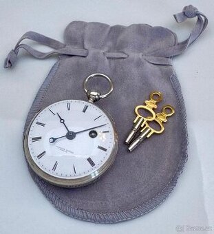 PÁNSKÉ STŘÍBRNÉ GRAVÍROVANÉ ŠPINDLOVKY VACHERON FRERES GENEV