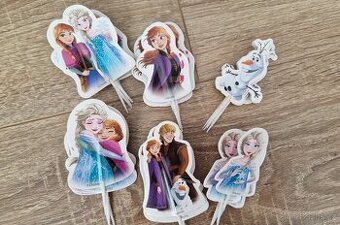 Zápich Elsa na dort, cupcakes, 24 ks, NOVÉ - 1