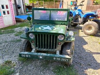 Třímístný elektrický Jeep Willys 4x4 (24V/480W), 2.4GHz