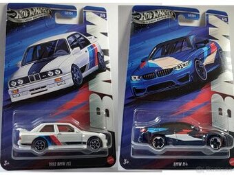 HOT WHEELS - 1992 BMW M3, BMW M4 SILVER SERIES
