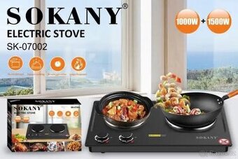 Deskový ohřívač se 2 hořáky 1000w a 1500w