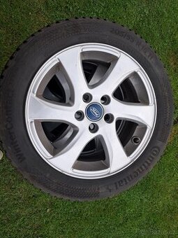 Alu kola FORD 5x108 r16 se zimními pneu hezká sada