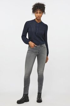 MUSTANG  KRÁSNÉ PUSH-UP GREY SLIM JEANS-RIFLE W27(S-M)