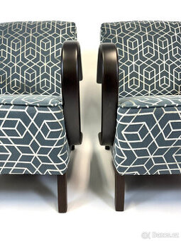 Oblíbená křesla Halabala po kompletní renovaci 2ks