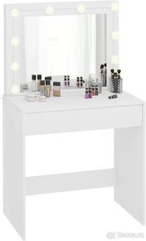 EUGAD Toaletní stolek s LED osvětlení, 80 x 40 cm