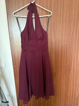 Společenské (plesové) šaty vel. 36, vínové
