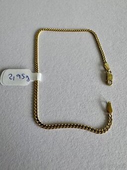 Zlatý náramek 14K, 20 cm, 2,95 g